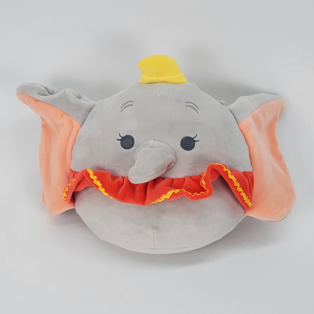 Disney Squishmallows Dumbo Elephant Plush Grey 8 Inch Kellytoy
